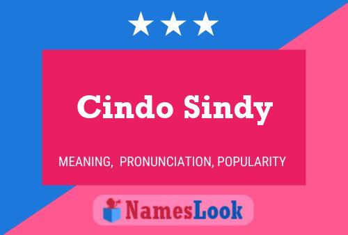 Cindo Sindy Name Poster