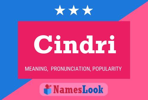 Cindri Name Poster