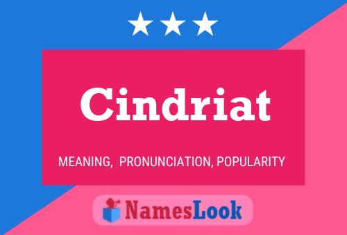 Cindriat Name Poster