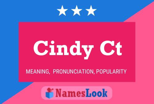 Cindy Ct Name Poster