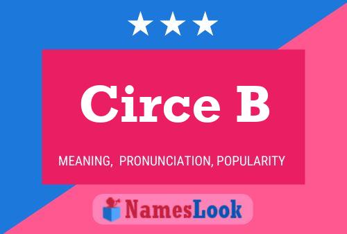 Circe B Name Poster