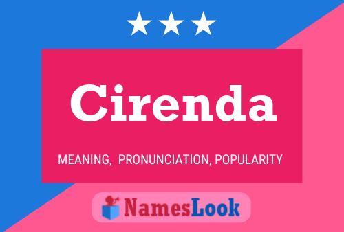 Cirenda Name Poster