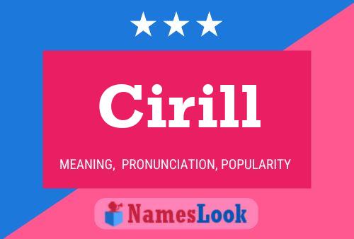 Cirill Name Poster