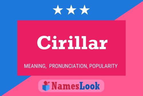 Cirillar Name Poster