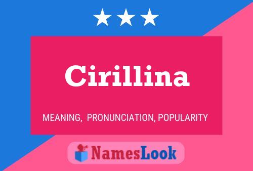 Cirillina Name Poster