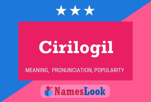 Cirilogil Name Poster