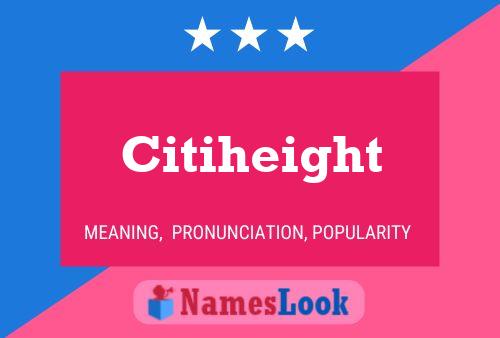 Citiheight Name Poster