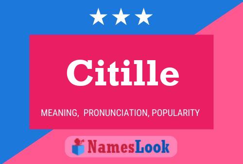 Citille Name Poster