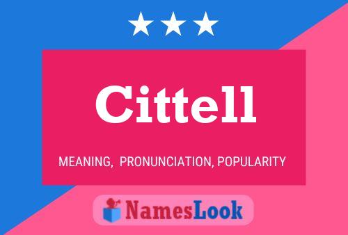 Cittell Name Poster