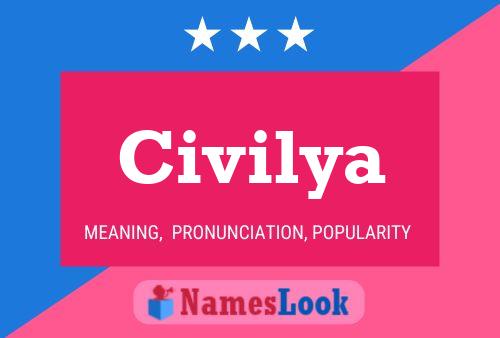 Civilya Name Poster