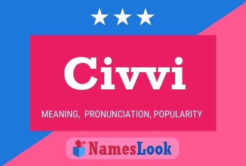 Civvi Name Poster