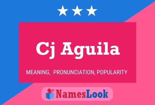 Cj Aguila Name Poster