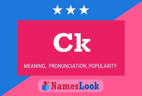 Ck Name Poster