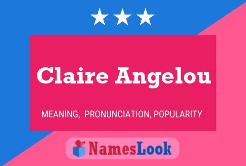 Claire Angelou Name Poster