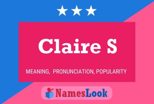 Claire S Name Poster