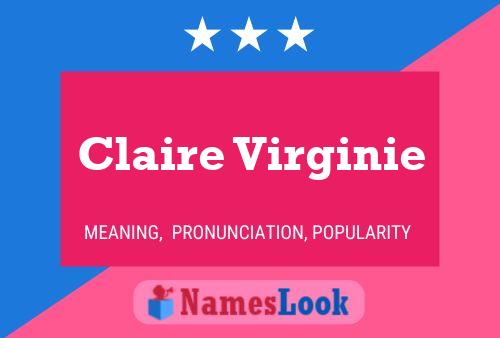 Claire Virginie Name Poster