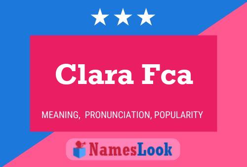 Clara Fca Name Poster