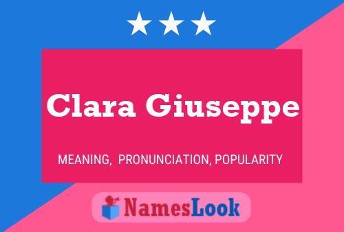 Clara Giuseppe Name Poster