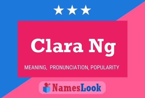 Clara Ng Name Poster