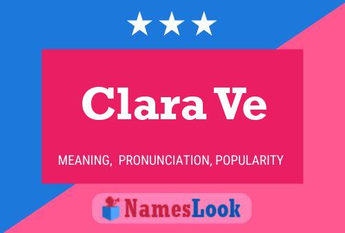 Clara Ve Name Poster