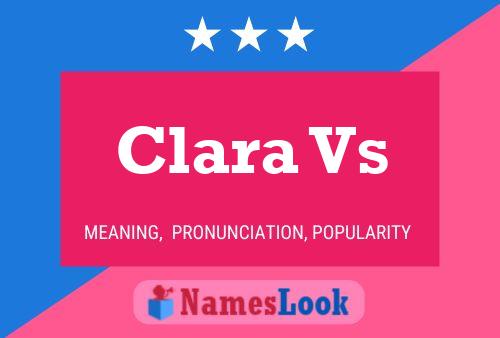 Clara Vs Name Poster