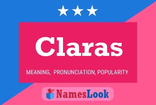 Claras Name Poster