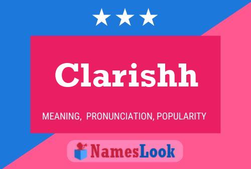 Clarishh Name Poster