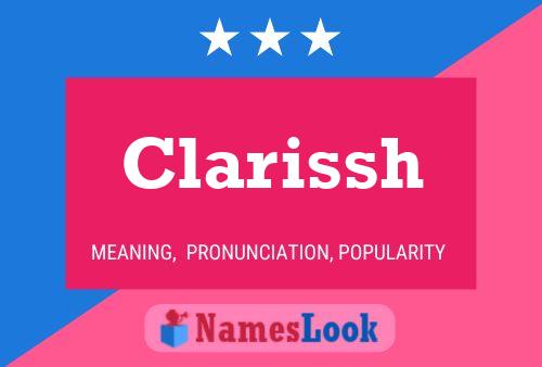 Clarissh Name Poster