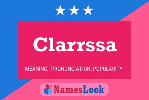 Clarrssa Name Poster