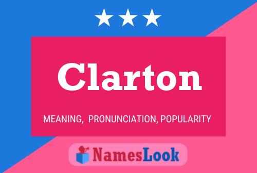 Clarton Name Poster