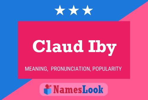 Claud Iby Name Poster