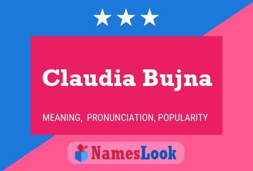 Claudia Bujna Name Poster