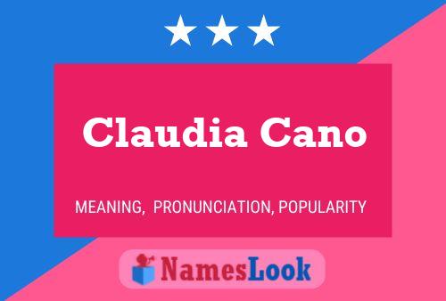 Claudia Cano Name Poster