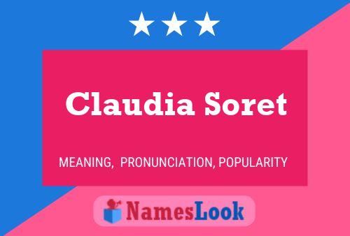 Claudia Soret Name Poster