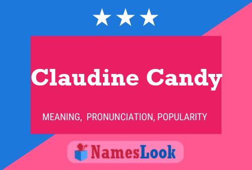 Claudine Candy Name Poster