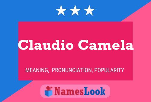 Claudio Camela Name Poster