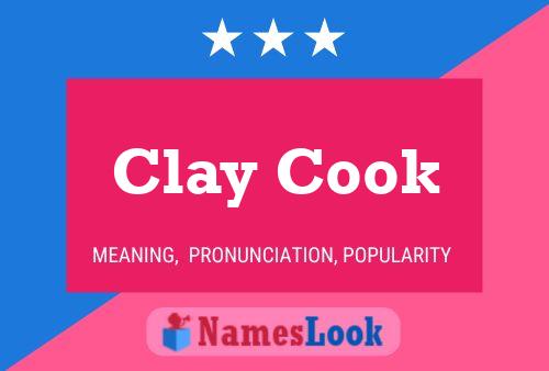 Clay Cook Name Poster