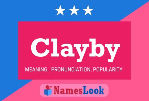 Clayby Name Poster