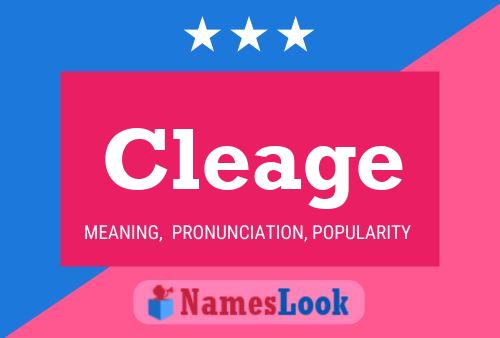 Cleage Name Poster