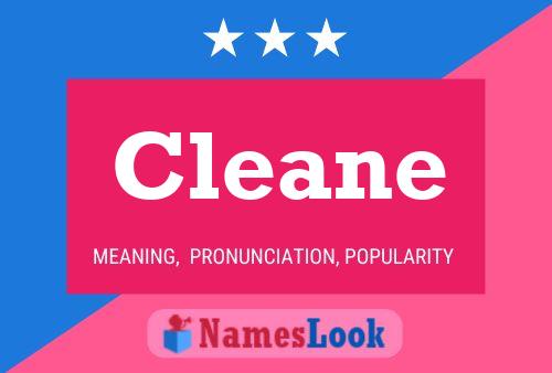 Cleane Name Poster