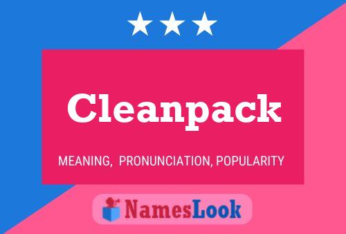 Cleanpack Name Poster