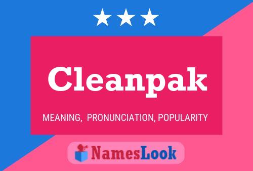 Cleanpak Name Poster