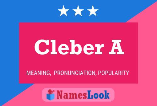 Cleber A Name Poster