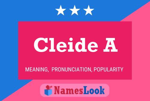 Cleide A Name Poster