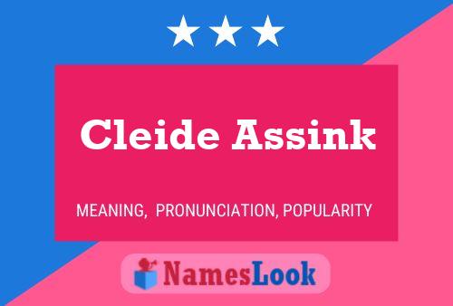 Cleide Assink Name Poster