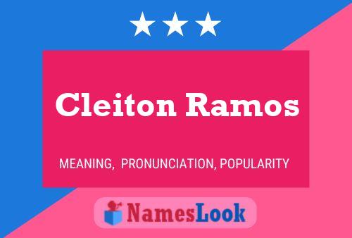 Cleiton Ramos Name Poster