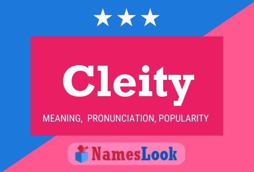 Cleity Name Poster