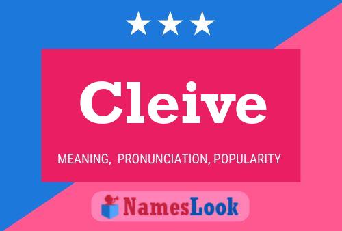 Cleive Name Poster