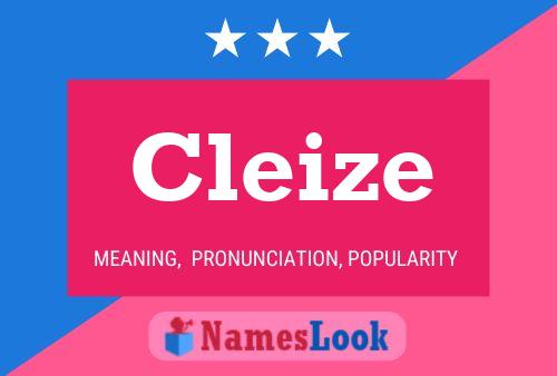 Cleize Name Poster