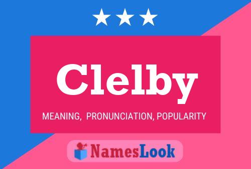 Clelby Name Poster